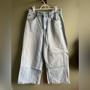 Zara Wide Leg Light Denim Jeans - Size US 8